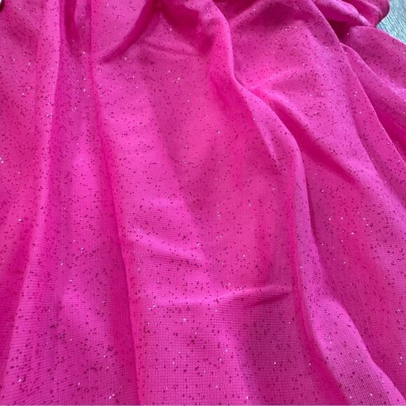 For Love and Lemons Pink Maxi Dress Small Tiered Skirt Semi Sheer - Picture 16 of 16